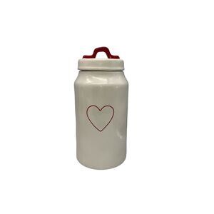 Rae Dunn Valentines Red Heart Canister
